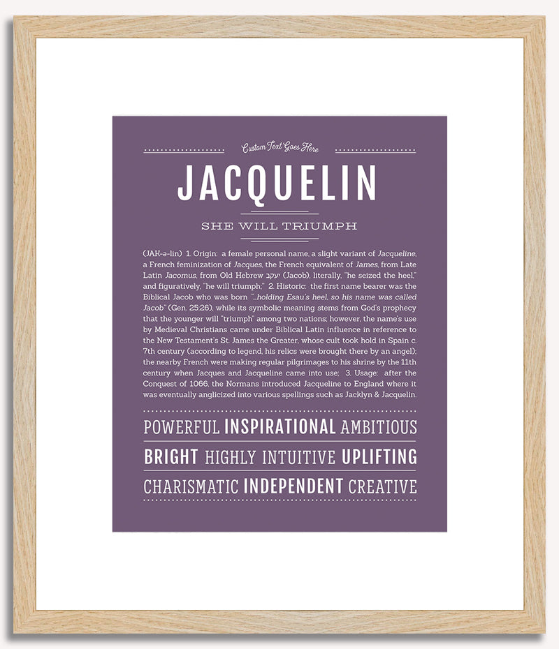 Jacquelin | Name Art Print