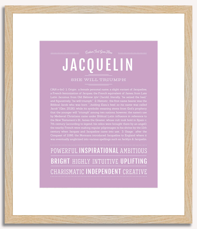 Jacquelin | Name Art Print