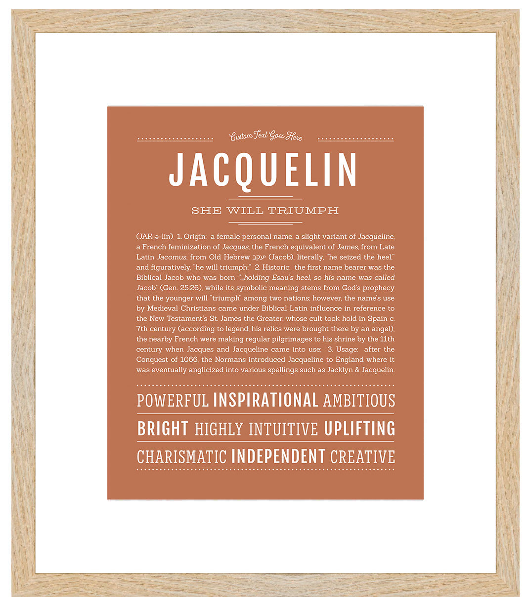 Jacquelin | Name Art Print