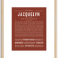 Jacquelyn | Name Art Print