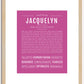 Jacquelyn | Name Art Print