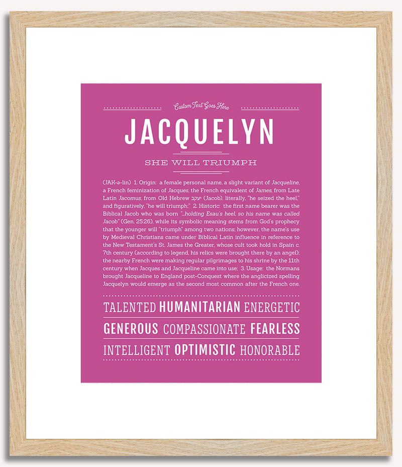 Jacquelyn | Name Art Print