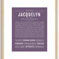 Jacquelyn | Name Art Print