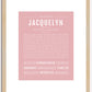 Jacquelyn | Name Art Print