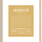 Jacquelyn | Name Art Print