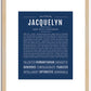 Jacquelyn | Name Art Print