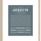 Jacquelyn | Name Art Print