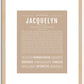 Jacquelyn | Name Art Print