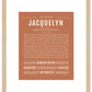 Jacquelyn | Name Art Print