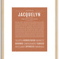 Jacquelyn | Name Art Print