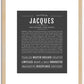 Jacques | Name Art Print