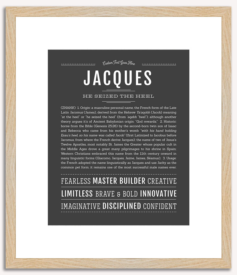 Jacques | Name Art Print