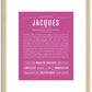 Jacques | Name Art Print