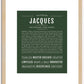 Jacques | Name Art Print