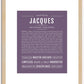 Jacques | Name Art Print