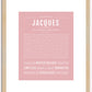 Jacques | Name Art Print