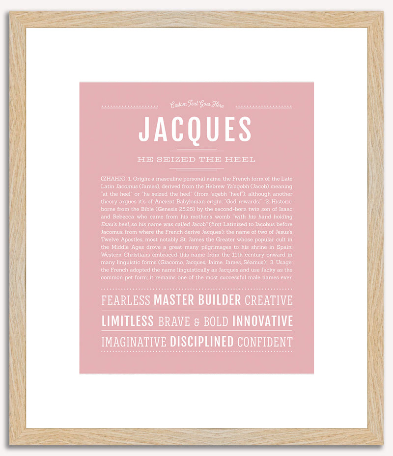 Jacques | Name Art Print