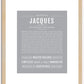 Jacques | Name Art Print