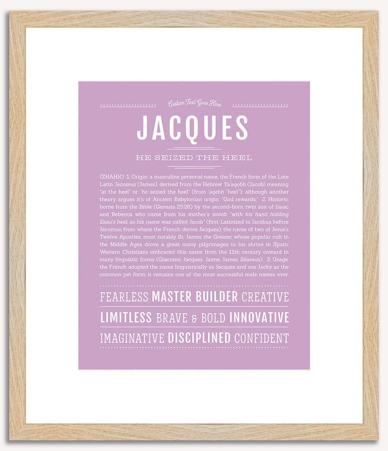 Jacques | Name Art Print