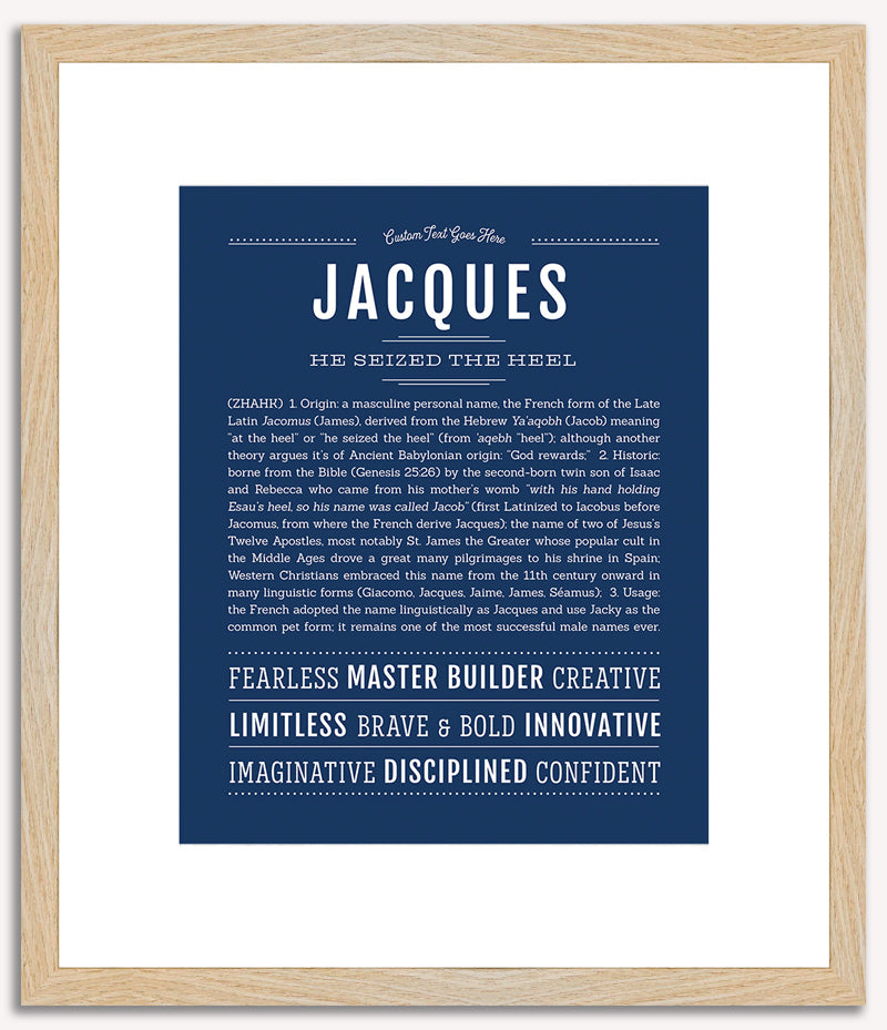 Jacques | Name Art Print