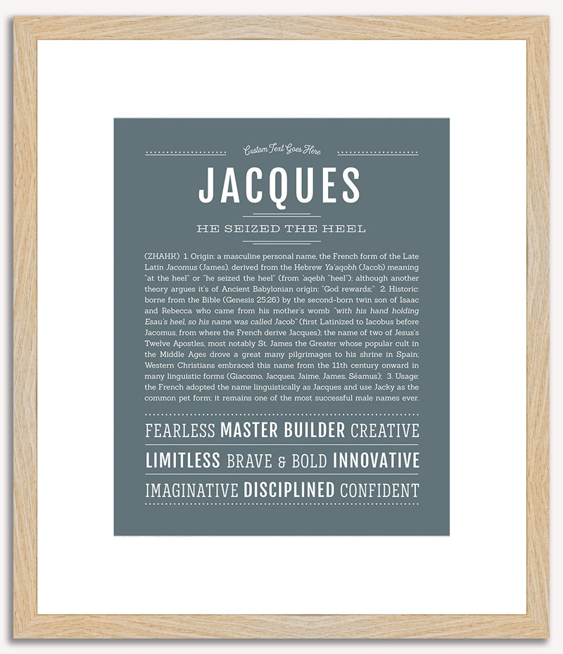 Jacques | Name Art Print