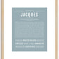 Jacques | Name Art Print