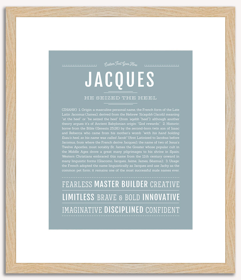 Jacques | Name Art Print