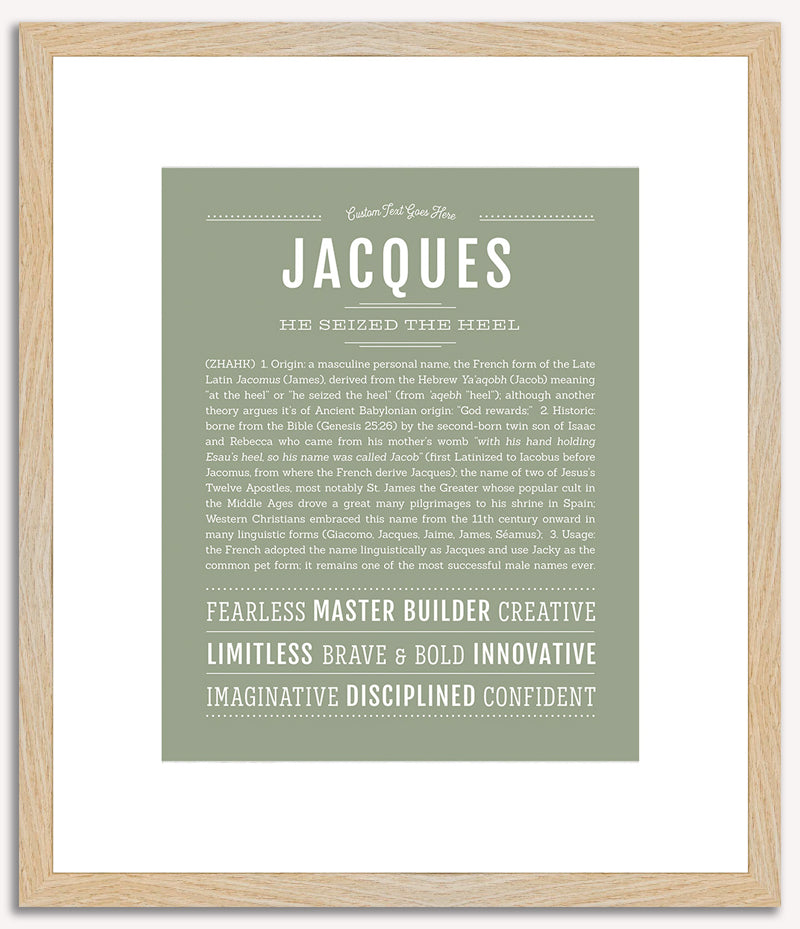 Jacques | Name Art Print