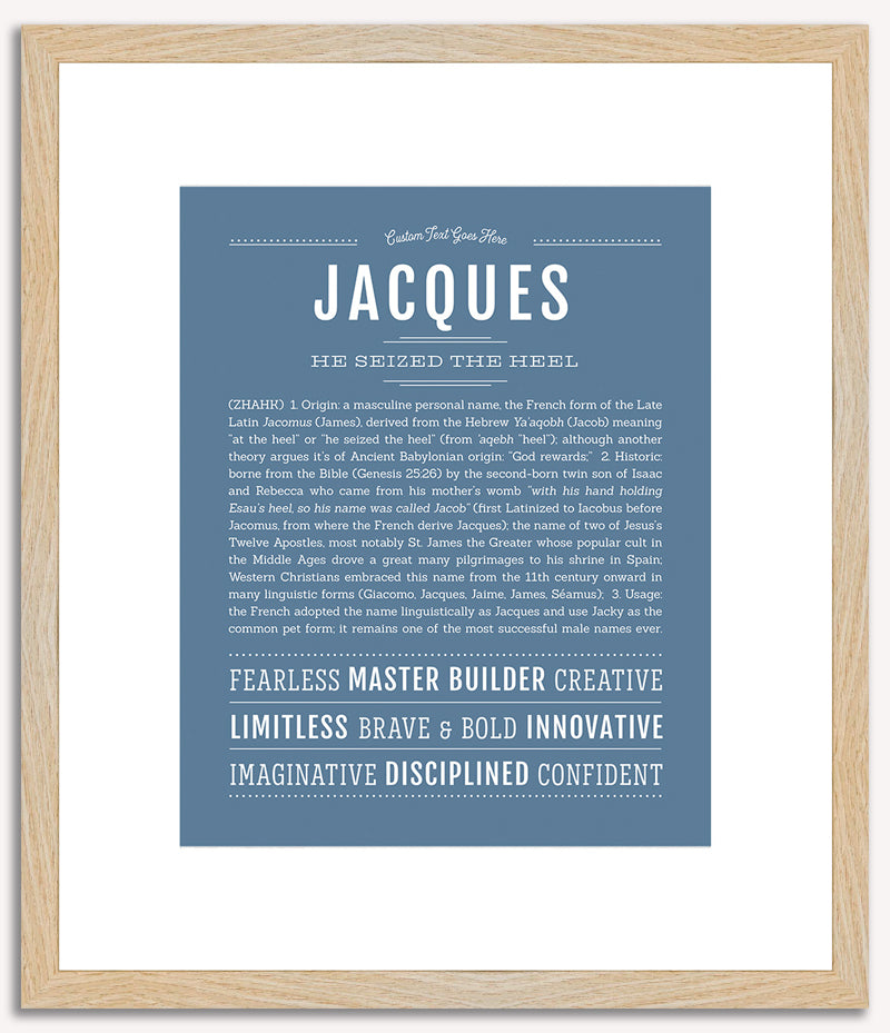 Jacques | Name Art Print