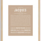 Jacques | Name Art Print