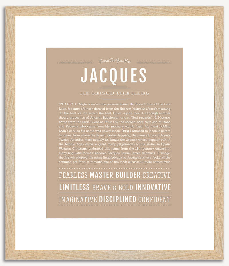 Jacques | Name Art Print