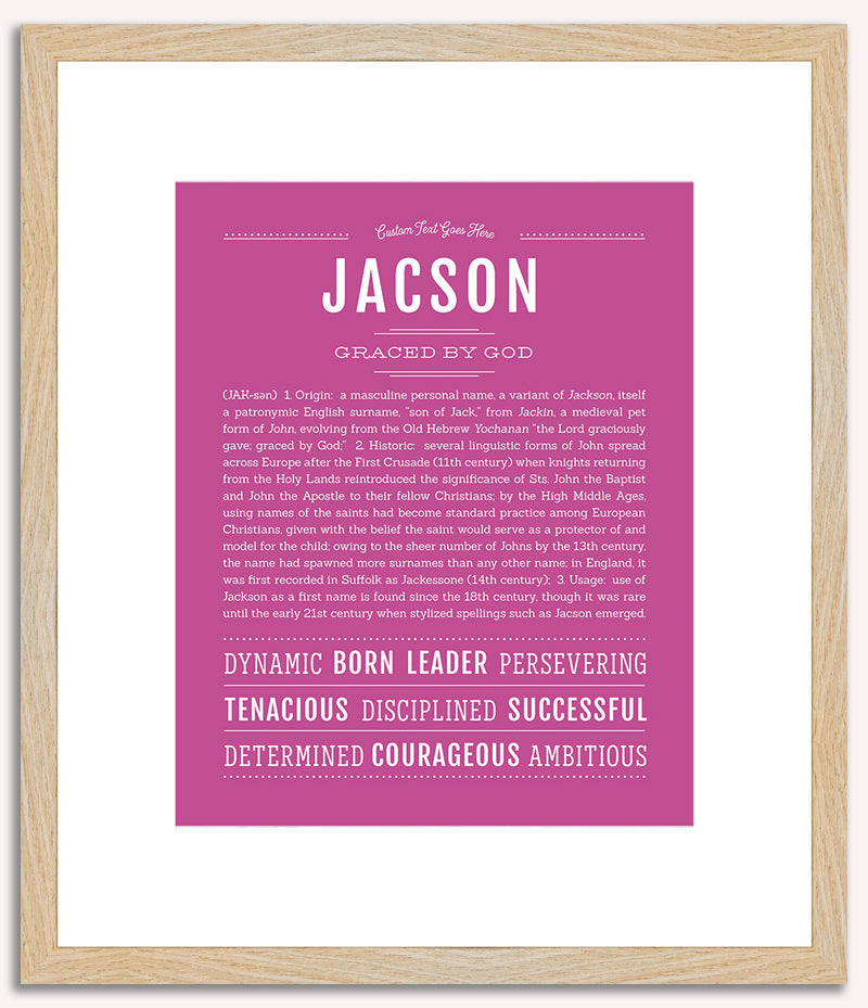 Jacson | Name Art Print