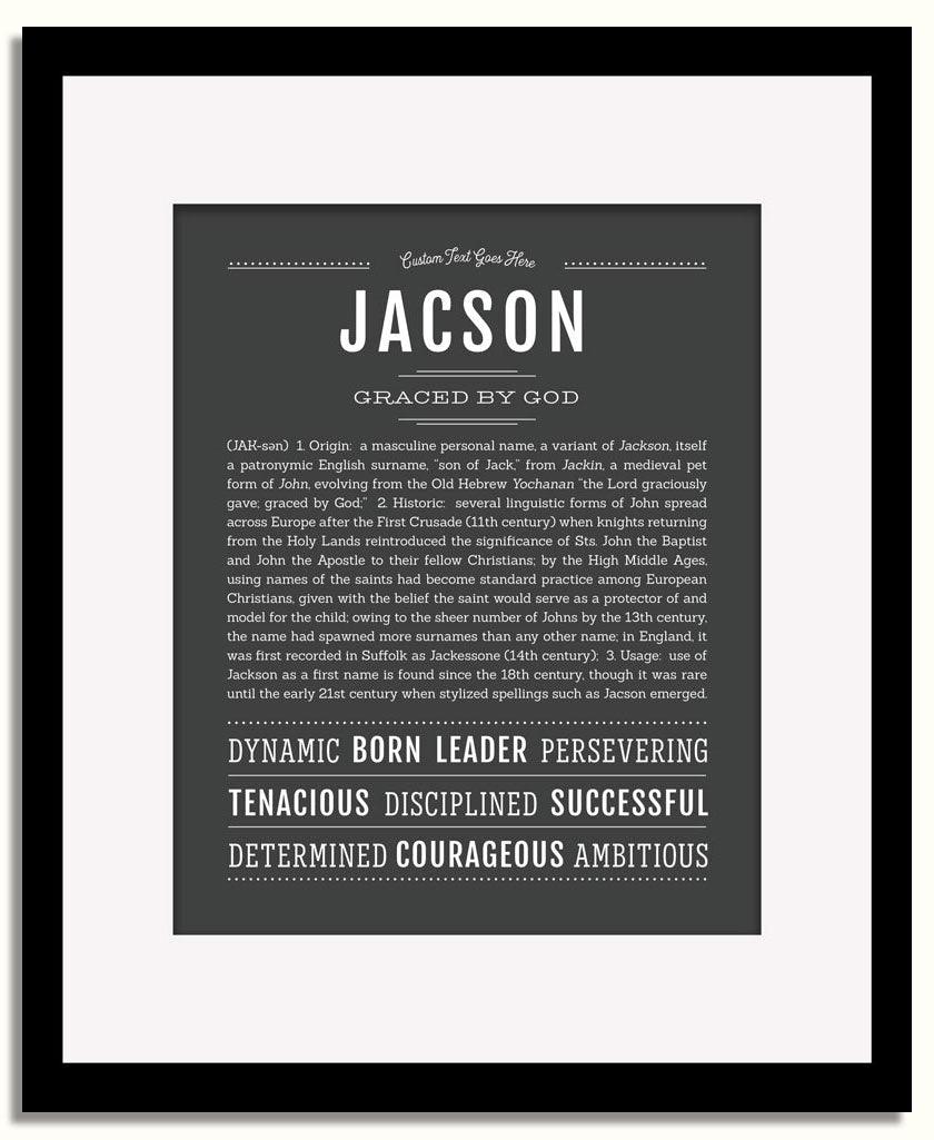 Frame Options | Charcoal Gray | Black Frame, Matted