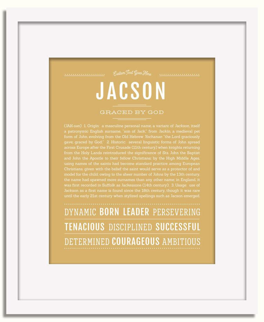 Frame Options | Matte Gold | White Frame, Matted