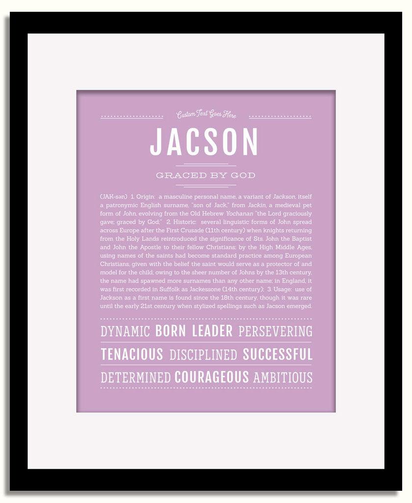 Frame Options | Lilac | Black Frame, Matted