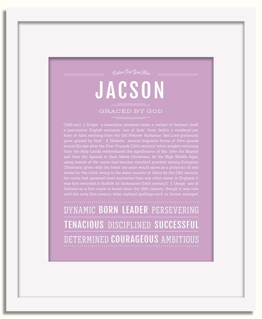 Frame Options | Lilac | White Frame, Matted