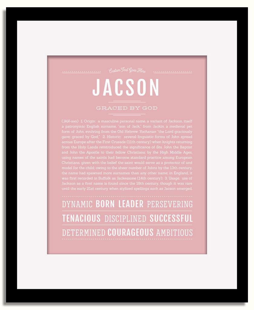 Frame Options | Dusty Rose | Black Frame, Matted