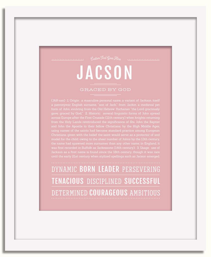 Frame Options | Dusty Rose | White Frame, Matted