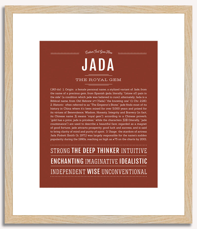 Jada | Name Art Print