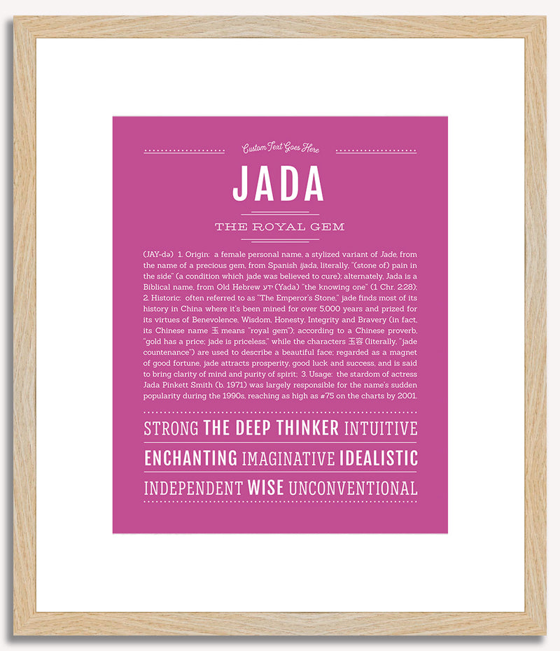 Jada | Name Art Print