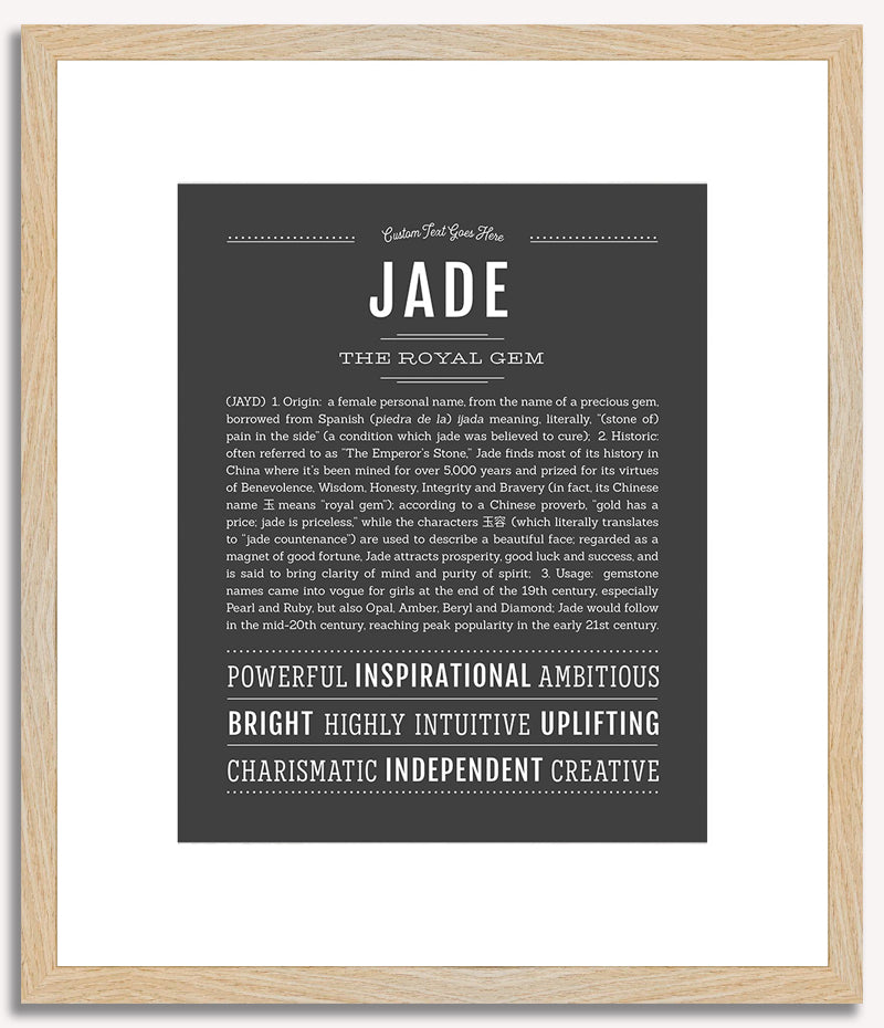 Jade | Name Art Print