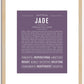 Jade | Name Art Print