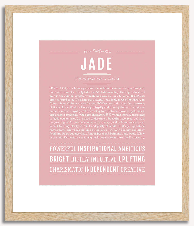 Jade | Name Art Print