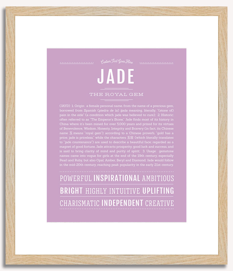 Jade | Name Art Print