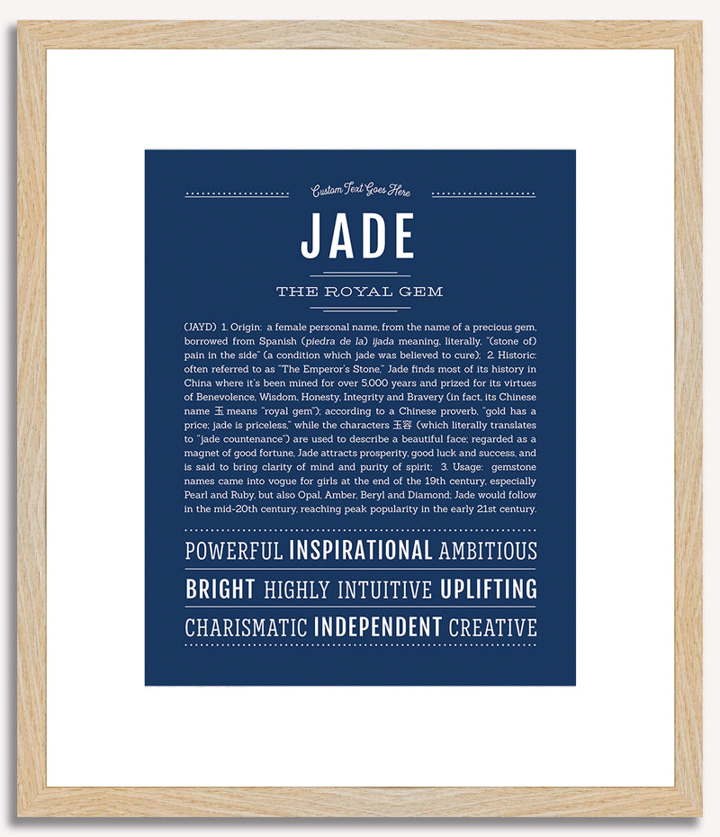 Jade | Name Art Print