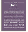 Jade | Name Art Print – Name Stories