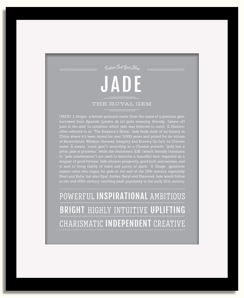 Frame Options | Sage | Black Frame, Matted