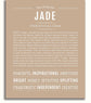 Jade | Name Art Print – Name Stories