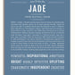 Jade | Name Art Print – Name Stories