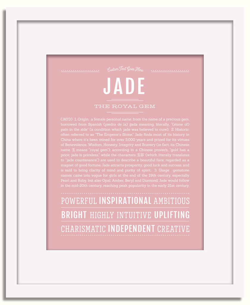 Frame Options | Dusty Rose | White Frame, Matted